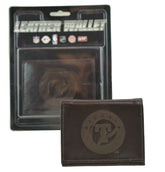 Texas Rangers Officially Licensed MLB Brown Leather Tri Fold Wallet